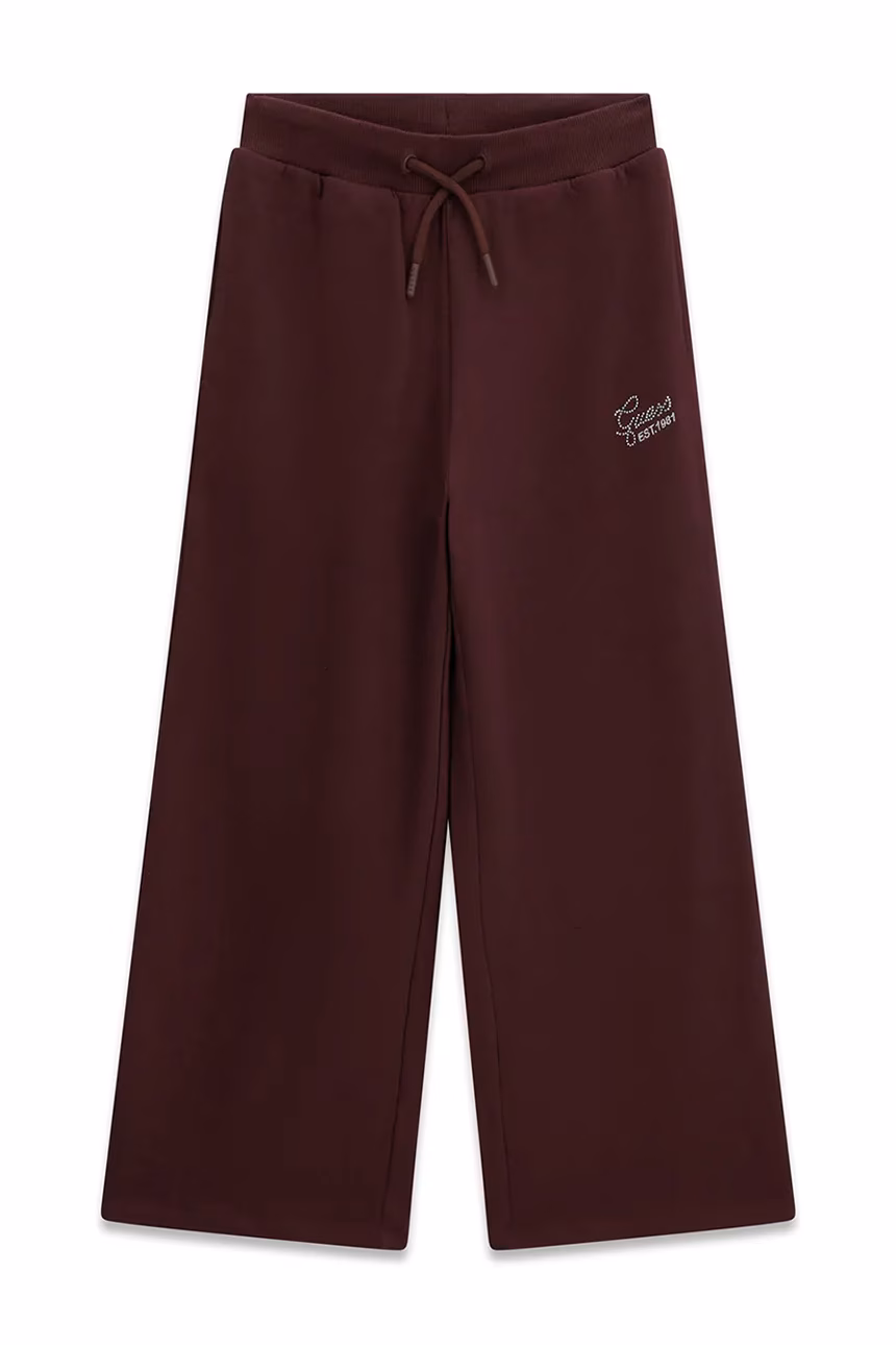 AW26-SPGZZR-83X_F1 GUESS ACTIVE FRENCH TERRY PALAZZO RED ΠΑΝΤΕΛΟΝΙ - Image 1