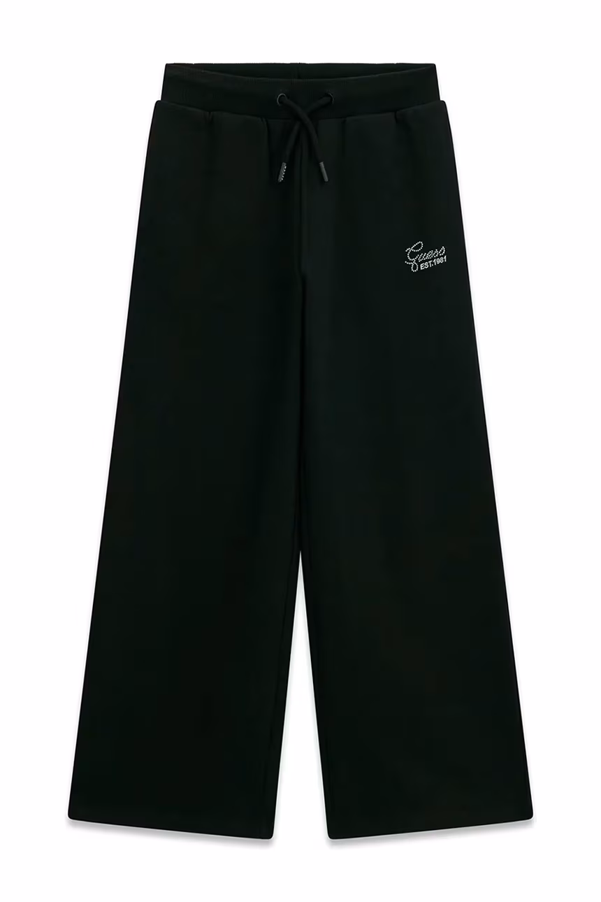 AW26-SPGZZR-99X_F1 GUESS ACTIVE FRENCH TERRY PALAZZO BLACK ΠΑΝΤΕΛΟΝΙ - Image 1