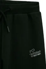 GUESS ACTIVE FRENCH TERRY PALAZZO BLACK ΠΑΝΤΕΛΟΝΙ - Image 3