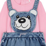 GUESS BABY SET DENIM ΚΟΡΜΑΚΙ & ΣΑΛΟΠΕΤΑ ΦΟΥΣΤΑ - Image 4