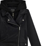 GUESS HOODED JACKET BLACK ΜΠΟΥΦΑΝ - Image 3