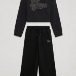 GUESS SET ACTIVE FRENCH TERRY BLACK ΠΑΝΤΕΛΟΝΙ & ΦΟΥΤΕΡ