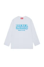 DIESEL LONG SLEEVE WHITE INDUSTRY PRINT ΜΠΛΟΥΖΑ