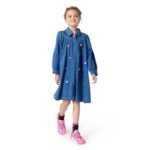 BILLIEBLUSH DENIM DRESS STONE ΦΟΡΕΜΑ - Image 4