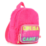 BILLIEBLUSH SMALL BACKPACK LIFE IS A CROZY GAME ΣΑΚΙΔΙΟ ΠΛΑΤΗΣ - Image 3