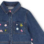 BILLIEBLUSH DENIM SHIRT STONE ΠΟΥΚΑΜΙΣΟ - Image 3
