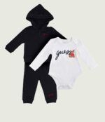 GUESS BABY SET BLUE ΠΑΝΤΕΛΟΝΙ, ΖΑΚΈΤΑ & ΚΟΡΜΑΚΙ