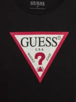 GUESS LONG T-SHIRT BLACK ΜΠΛΟΥΖΑ - Image 3