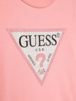 GUESS LONG T-SHIRT PINK ΜΠΛΟΥΖΑ - Image 3