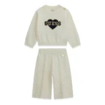 GUESS BABY SET WHITE ΠΟΥΛΟΒΕΡ & ΠΑΝΤΕΛΟΝΙ