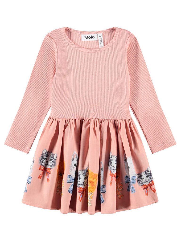 20260812160232_molo_paidiko_forema_roz_4w26e207_5768 MOLO BABY CANDI DRESS CATS ΦΟΡΕΜΑ - Image 1