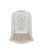 LAPIN HOUSE WHITE BEAR DRESS ΦΟΡΕΜΑ ΤΟΥΛΙ