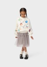 MOLO BILLIE GREY CRYSTAL TUTU SKIRT ΦΟΥΣΤΑ - Image 4