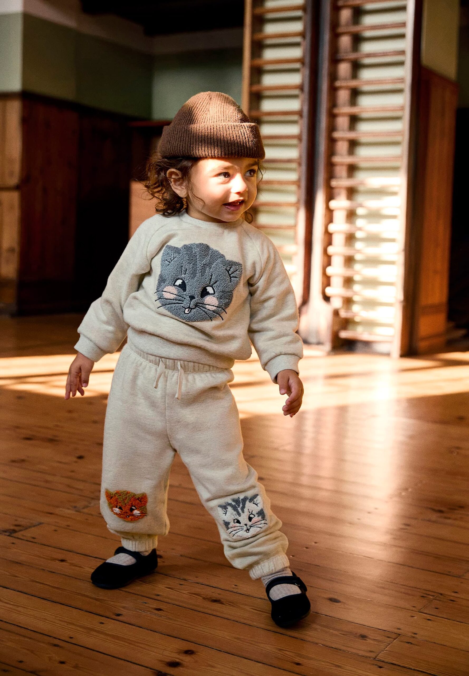 4w26i2095852a1 MOLO BABY SET GREY CATS ΦΟΥΤΕΡ ΜΠΛΟΥΖΑ & ΠΑΝΤΕΛΟΝΙ - Image 1