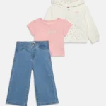 LEVI'S BABY SET PINK ΖΑΚΕΤΑ, ΜΠΛΟΥΖΑ & ΠΑΝΤΕΛΟΝΙ