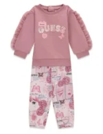 GUESS BABY SET ACTIVE PINK ΦΟΥΤΕΡ & ΚΟΛΑΝ