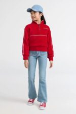 LEVI'S MEET AND GREET HALF ZIP RED ΜΠΛΟΥΖΑ - Image 7
