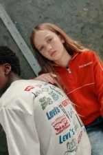 LEVI'S MEET AND GREET HALF ZIP RED ΜΠΛΟΥΖΑ - Image 8