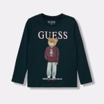 GUESS LS T-SHIRT GREEN ΜΠΛΟΥΖΑ