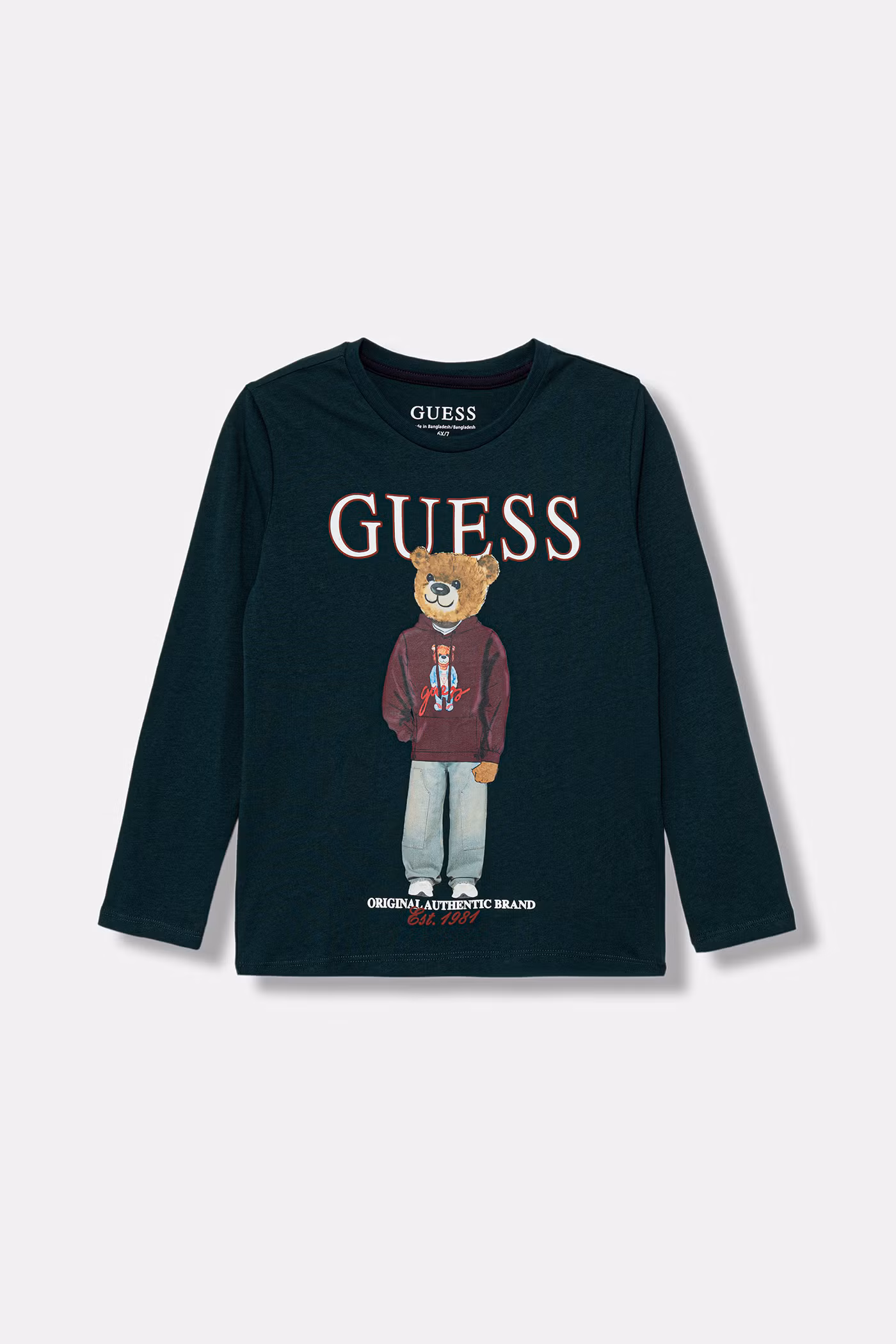 AW26-BUBZZO-77X_F1 GUESS LS T-SHIRT GREEN ΜΠΛΟΥΖΑ - Image 1