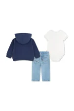 LEVI'S BABY SET NAVY ΖΑΚΕΤΑ, ΠΑΝΤΕΛΟΝΙ & ΚΟΡΜΑΚΙ - Image 2