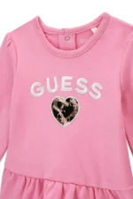 GUESS BABY SET PINK ΦΟΥΤΕΡ, ΚΟΡΜΑΚΙ & ΚΟΛΑΝ - Image 3
