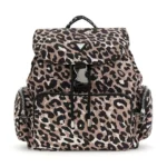 GUESS MINI BACKPACK ALLOVER LEOPARD ΣΑΚΙΔΙΟ ΠΛΑΤΗΣ