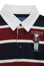 GUESS LS POLO HEAVY JERSY NAVY ΜΠΛΟΥΖΑ - Image 3