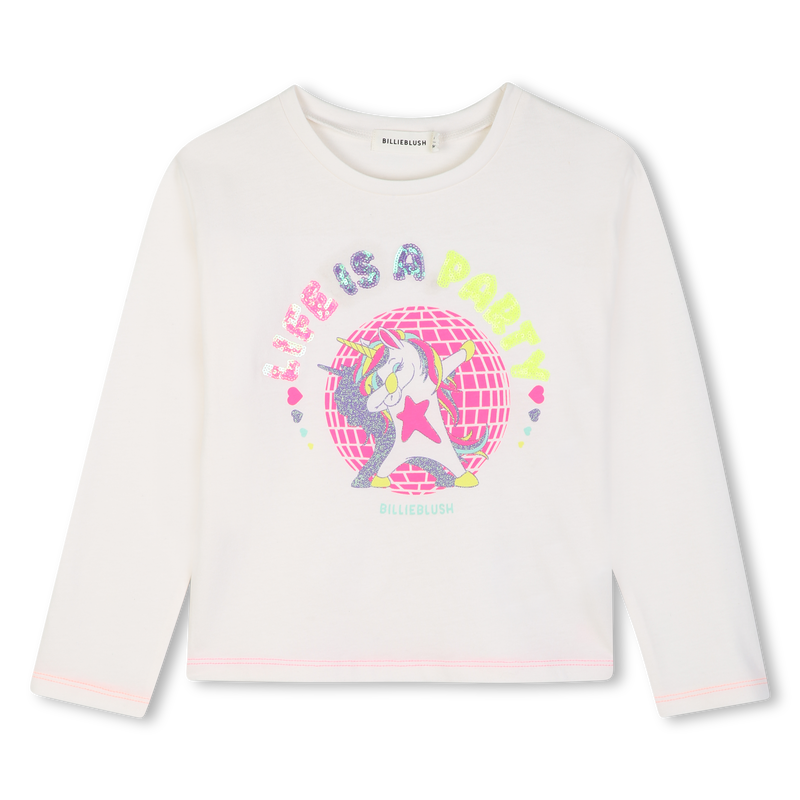 U22382_121_001 BILLIEBLUSH LONG SLEEVE T-SHIRT LIFE IS A PARTY ΜΠΛΟΥΖΑ - Image 1
