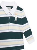 GUESS LS POLO HEAVY JERSY GREEN ΜΠΛΟΥΖΑ - Image 3