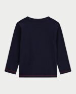 GUESS LS REGULAR T-SHIRT LOGO NAVY ΜΠΛΟΥΖΑ - Image 2
