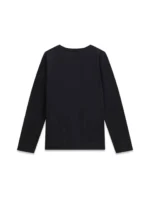 GUESS LS LOGO T-SHIRT ROSE BLACK ΜΠΛΟΥΖΑ - Image 2