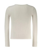 GUESS LS T-SHIRT VISCOSE RIB WHITE ΜΠΛΟΥΖΑ - Image 2