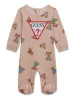 GUESS BABY INTERLOCK OVERALL PINK ΦΟΡΜΑΚΙ - Image 2