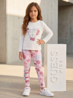 GUESS REVERSIBLE LEGGINGS PINK ΚΟΛΑΝ - Image 3