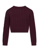 GUESS LS CROP SWEATER RED ΠΟΥΛΟΒΕΡ - Image 2