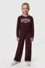 GUESS LS CROP SWEATER RED ΠΟΥΛΟΒΕΡ - Image 4