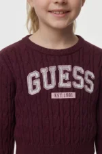 GUESS LS CROP SWEATER RED ΠΟΥΛΟΒΕΡ - Image 7