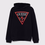 GUESS LS HOODED FLEECE CORE BLACK ΦΟΥΤΕΡ ΜΠΛΟΥΖΑ