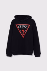 GUESS LS HOODED FLEECE CORE BLACK ΦΟΥΤΕΡ ΜΠΛΟΥΖΑ