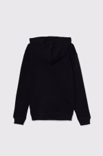 GUESS LS HOODED FLEECE CORE BLACK ΦΟΥΤΕΡ ΜΠΛΟΥΖΑ - Image 2