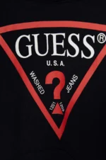 GUESS LS HOODED FLEECE CORE BLACK ΦΟΥΤΕΡ ΜΠΛΟΥΖΑ - Image 3