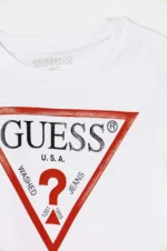 GUESS LS FLEECE CORE WHITE ΦΟΥΤΕΡ - Image 3