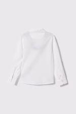 GUESS LS POPLIN ADJ. SHIRT WHITE ΠΟΥΚΑΜΙΣΟ - Image 4
