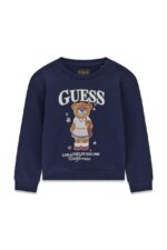 GUESS BEAR LS ACTIVE NAVY ΦΟΥΤΕΡ ΜΠΛΟΥΖΑ
