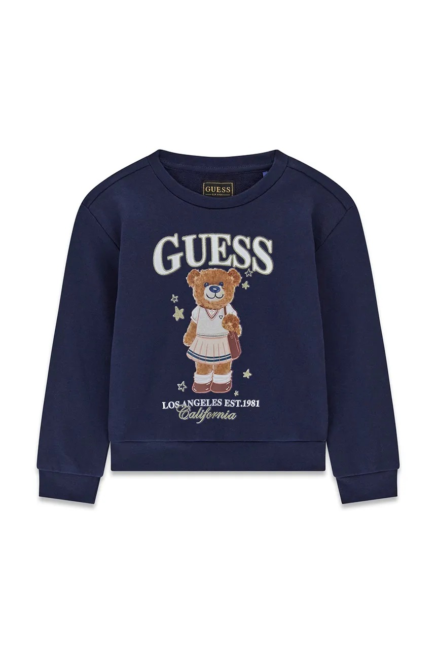 AW26-BLGZZ3-59X_F1 GUESS BEAR LS ACTIVE NAVY ΦΟΥΤΕΡ ΜΠΛΟΥΖΑ - Image 1