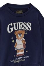 GUESS BEAR LS ACTIVE NAVY ΦΟΥΤΕΡ ΜΠΛΟΥΖΑ - Image 3