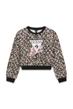 GUESS LS MIDI OVERSIZE ACTIVE TOP LEOPARD ΦΟΥΤΕΡ - Image 2