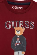 GUESS BEAR LS T-SHIRT RED ΜΠΛΟΥΖΑ - Image 3