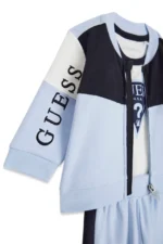 GUESS BABY SET LS ACTIVE BLUE ΖΑΚΕΤΑ, ΠΑΝΤΕΛΟΝΙ & ΚΟΡΜΑΚΙ - Image 3